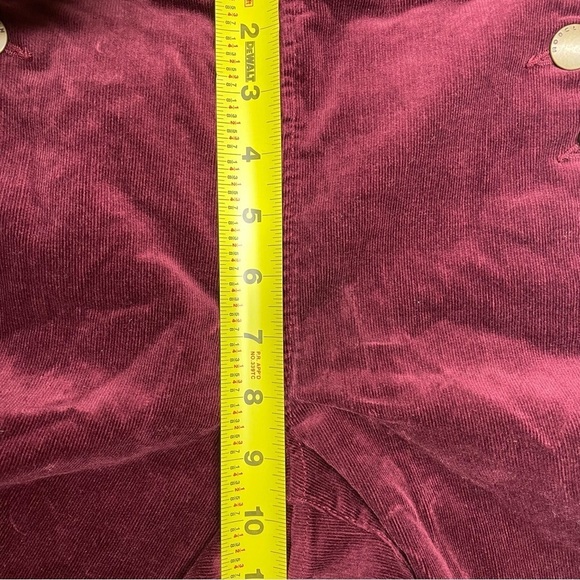 Mod Cloth Madison Corduroy Burgundy Wide Leg Pants Size Small - Picture 13 of 15